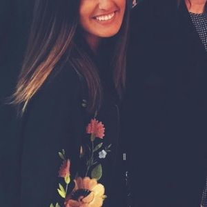 Glamorous Floral Bomber Jacket (XSmall)